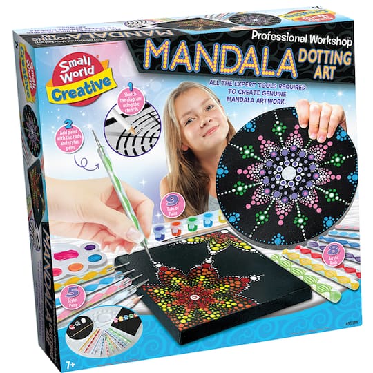Small World Toys Professional Workshop Mandala Dotting Art Kit